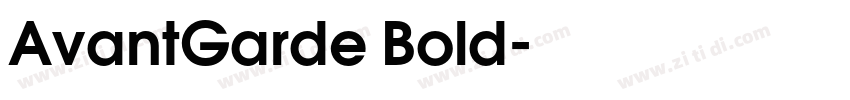 AvantGarde Bold字体转换